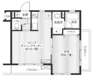 フェリーチェ登戸の物件間取画像